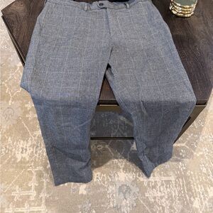 Banana Republic Grayson slim tapered fit Gray Plaid Trousers